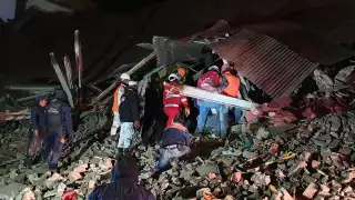 EL lugar fue acordonado 50 metros a la redonda a fin de realizar un dictamen