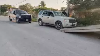 La camioneta del hombre fue trasladada al corralón de Escárega