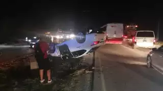 Testigo de este percance fueron elementos del filtro policiaco ubicado a la salida de la ciudad