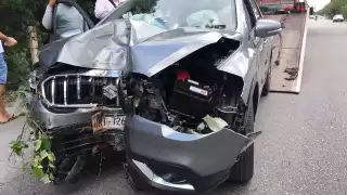 Al lugar llegaron los agentes de la Policía Quintana Roo y agentes de la Dirección de Vialidad