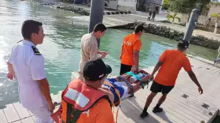 El hombre fue trasladado de emergencia a un hospital de Progreso