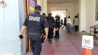 Al lugar llegaron elemento de la policía estatal para llevar a cabo las pesquisas necesarias