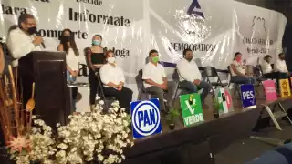 Sólo seis de los ocho postulantes a la Alcaldía de Motul participaron decidieron participar en este ejercicio