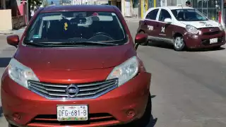 El taxi fue el más afectado en el choque