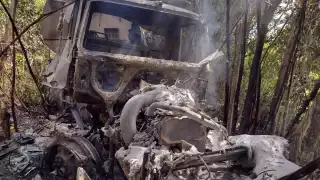 La unidad se trata de una pipa de transporte de alimentos balanceados,que circulaba de oriente a poniente