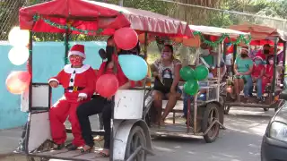 Mototaxis transportaron a los escolares respetando los protocolos sanitarios