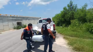 Evitan tragedia en Seybaplaya: fuga de gas LP moviliza a Protección Civil en predio particular