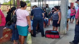 La persona de la tercera edad fue atendida por paramédicos