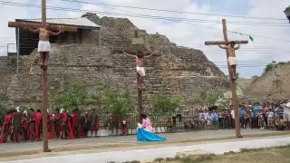 Vecinos de Acanceh comienzan preparativos para las celebraciones de Semana Santa