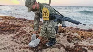 El aseguramiento se generó la mañana de este jueves, luego de que el personal militar que realizaba reconocimiento terrestre a la orilla de la playa