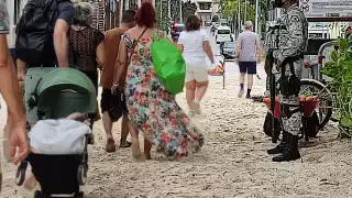 El Frente Frío espantó a los turistas en Playa del Carmen
