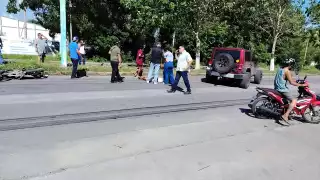 Motociclista sufre grave lesión tras ser atropellado en Chetumal
