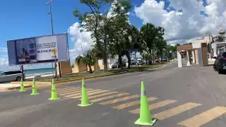 Ayer comenzó el montaje de los cubículos donde estarán ubicados los medios de comunicación el día del evento