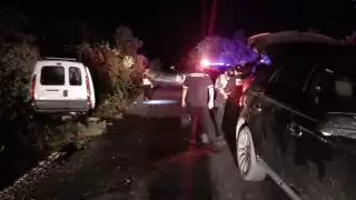 La vía fue cerrada parcialmente para los trabajos correspondientes