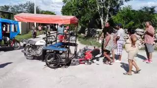 El motociclista se llevó la peor parte en el accidente en Buctzotz