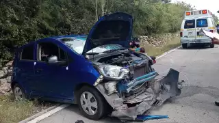 Solamente la conductora resultó lesionadada