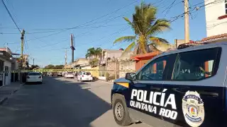 La policía llegó a la colonia para investigar el ataque