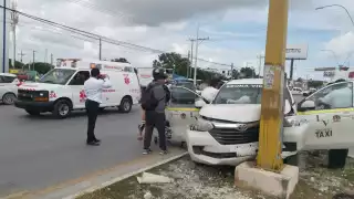 El accidente dejó daños materiales de aproximadamente 70 mil pesos