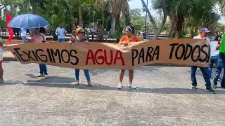 Movimiento Antorchista protesta para visibilizar el problema del agua en Yucatán