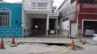El domicilio donde ocurrió el hallazgo está ubicado en el centro de Progreso, cerca del Palacio Municipal. Foto: Julio Jiménez Mendoza.