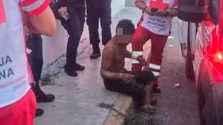 Hombre armado con un cuchillo genera pánico en las calles de Playa del Carmen