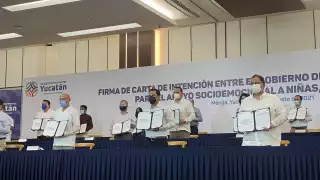 Esta mañana se firmó la Carta de Intención del Gobierno del Estado con universidades para el apoyo a estudiantes