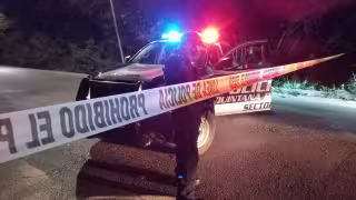 Elementos de la policía acordonaron la zona