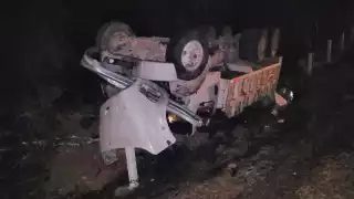 El volquete fue remoldado al corralón tras el accidente