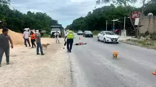 Al lugar llegaron elementos de la policía municipal y de la Cruz Roja