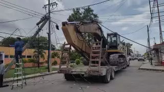 Un amplio sector de la población se quedó sin servicio de energía eléctrica