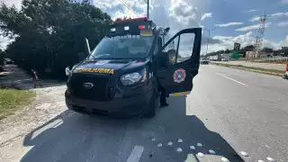 Se registra accidente sobre carretera federal 307, en el tramo Tulum–Playa del Carmen