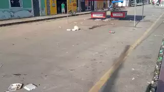 Lleno de basura quedaron las calles en José María Morelos