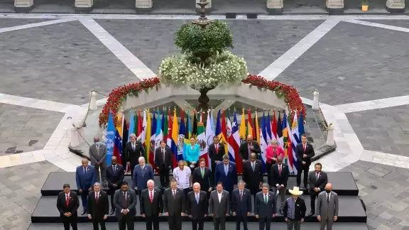 Jefes de Estados de América Latina y del Caribe acuerdan temas de interés desde Palacio Nacional Jefes de Estados de América Latina y del Caribe acuerdan temas de interés desde Palacio Nacional