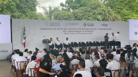 Mauricio Vila encabeza el inicio de la construcción del Gran Parque de La Plancha de Mérida