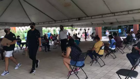 A diferencia de la primera dosis, en esta ocasión no se registraron filas en el Centro de Convenciones Siglo XXI