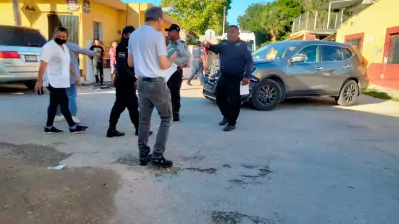 El conductor se encontraba de visita en Izamal junto a su familia