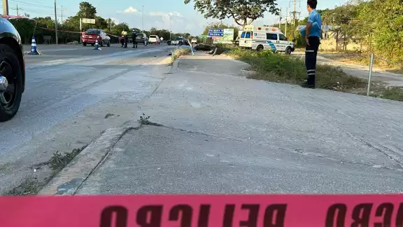 Los hechos ocurrieron a unos metros antes de llegar al acceso al fraccionamiento Bali