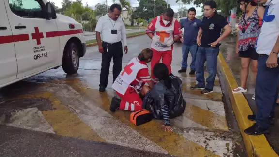 La mujer fue trasladada al hospital general de Felipe Carrillo Puerto La mujer fue trasladada al hospital general de Felipe Carrillo Puerto