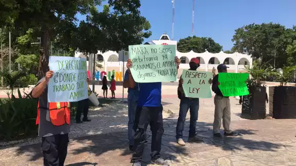 Los trabajadores acusan al gobierno municipal de interferir con sus labores en la ciudad de Cancún Los trabajadores acusan al gobierno municipal de interferir con sus labores en la ciudad de Cancún