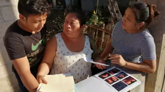 El estudio hecho en un centro privado, mostró que el bebe tenía el cordón enrollado El estudio hecho en un centro privado, mostró que el bebe tenía el cordón enrollado