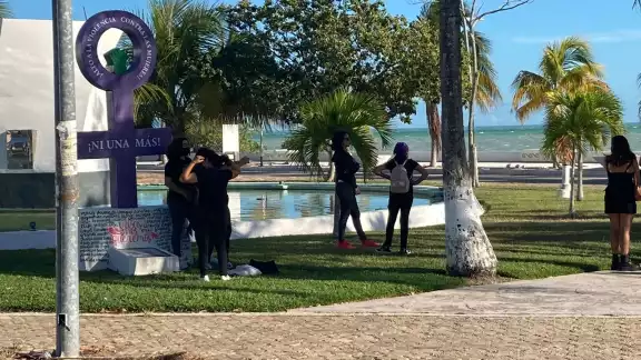 La manifestación comenzó en Chetumal La manifestación comenzó en Chetumal