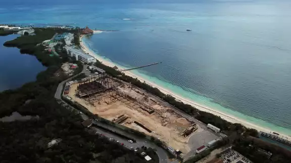 Así luce la zona donde se pretende construir el hotel en Cancún Así luce la zona donde se pretende construir el hotel en Cancún
