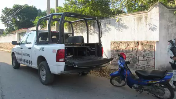 El herido fue llevado al Hospital San Carlos de la localidad El herido fue llevado al Hospital San Carlos de la localidad
