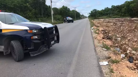 La circulación en el área fue cerrada para llevar a cabo los procedimientos correspondientes