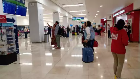 El vuelo Monterrey-Mérida llegó casi una hora tarde El vuelo Monterrey-Mérida llegó casi una hora tarde