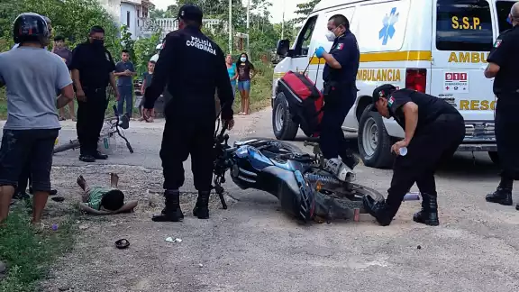 El conductor de la motocicleta dijo a la Policía que el pequeño salió intempestivamente El conductor de la motocicleta dijo a la Policía que el pequeño salió intempestivamente