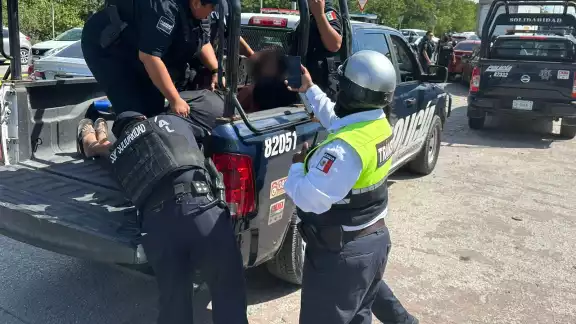 Se realizó una persecución para dar alcance a la mujer