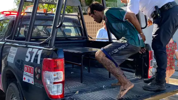 "El Aluxe" fue detenido por elementos policiales y llevado al Ministerio Público