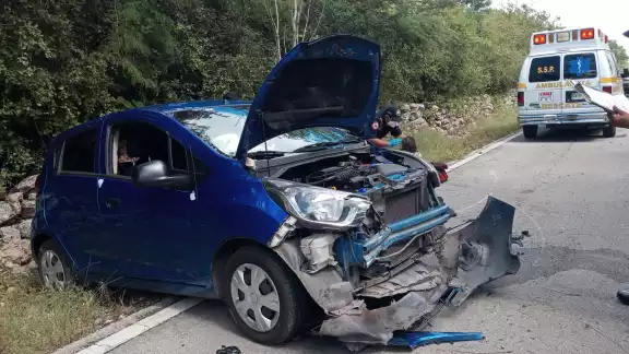 Solamente la conductora resultó lesionadada Solamente la conductora resultó lesionadada