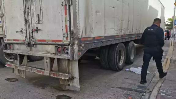 El conductor argumento venir desde la ciudad de Cancún, Quintana Roo con desperdicios de alimentos